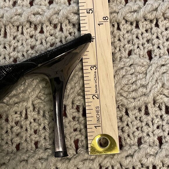 Marino Fabiani Sandals Women’s Sz38 Black Heels Rhinestone Accent.‎ W/defects on - Picture 13 of 15